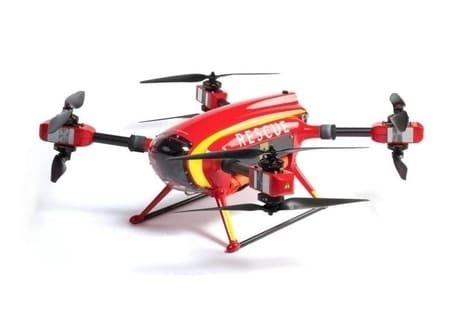 AuxDron for Lifesaving drones