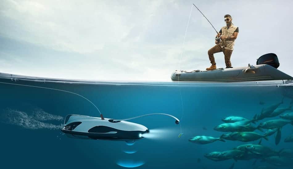 Fishing From a Boat With a Drone Fishing From a Boat With a Drone