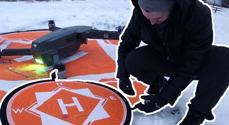 Keep Your Drone Dry Landing Pad Winter