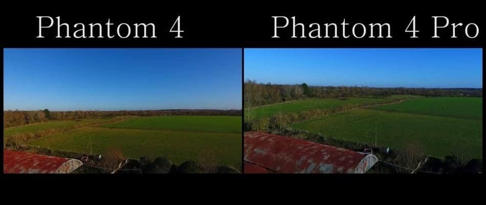 Phantom 4 vs Phantom 4 PRO Image comparasion