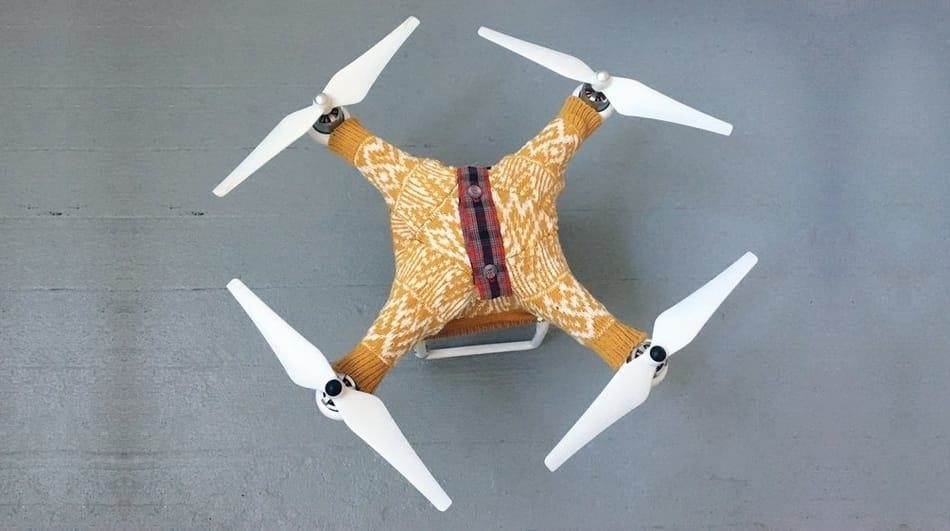 Sweater On The Drone in Winter