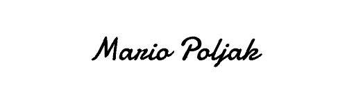 Mario Poljak Signature
